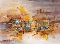 Ejaz Khan, 11 x 15 Inch, Water Color on Paper, Abstract Painting, AC-EJK-003